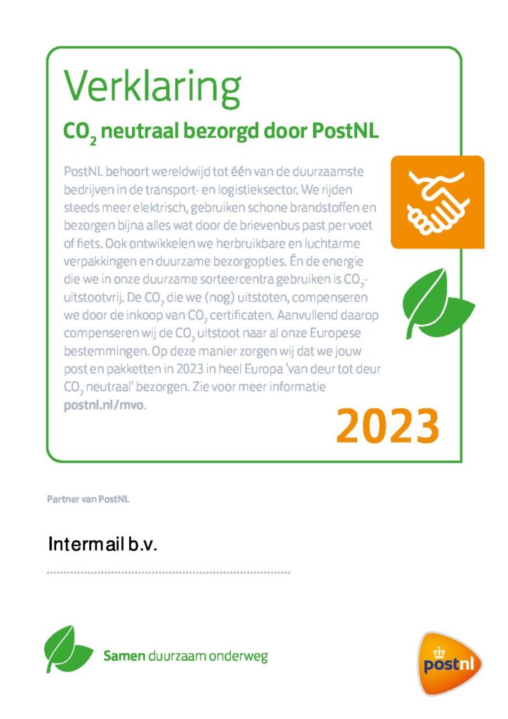 CO2-neutrale-postbezorging-Intermail-2023-pdf-724x1024 | Intermail