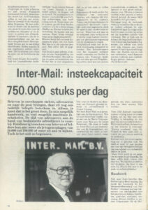 Intermail werd Europa's grootste insteker krantartikel - 2 | Intermail
